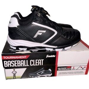 Franklin Kids Black and White cleats